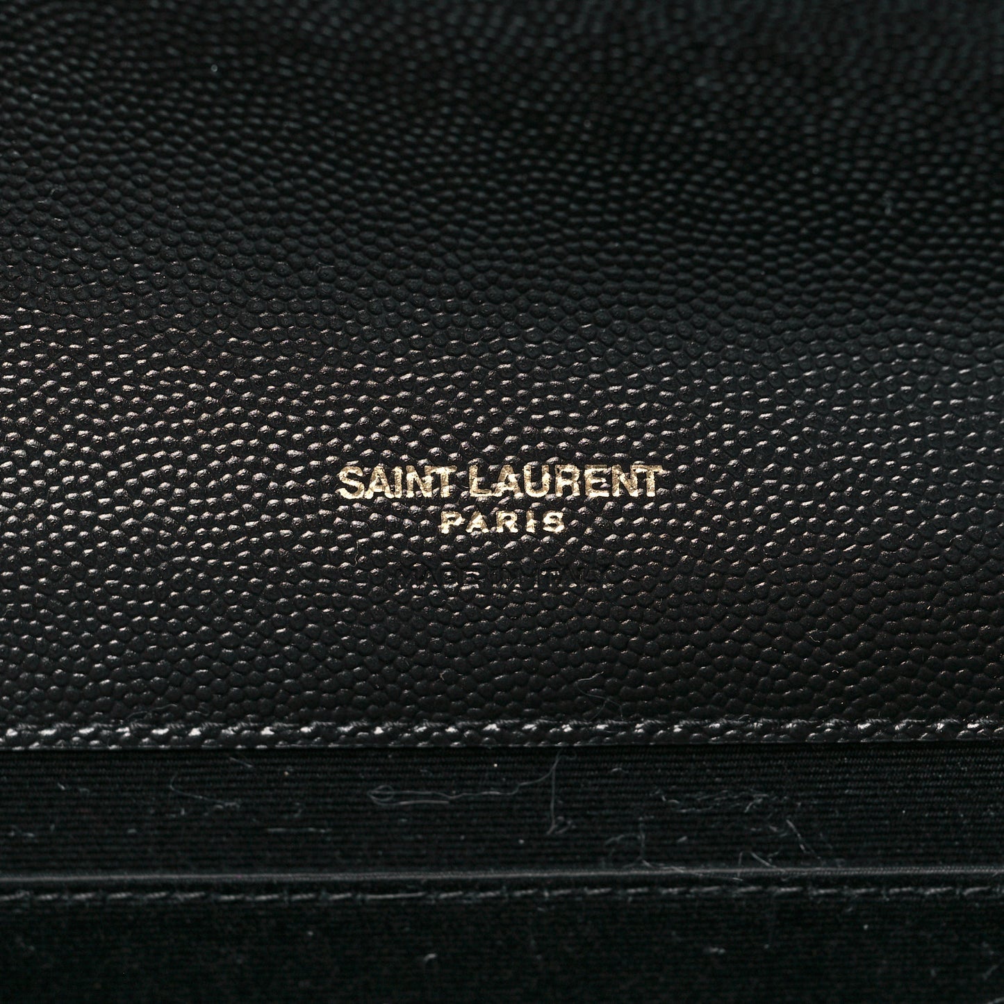 Grain De Poudre Textured Mixed Matelasse Triquilt Monogram Clutch Black