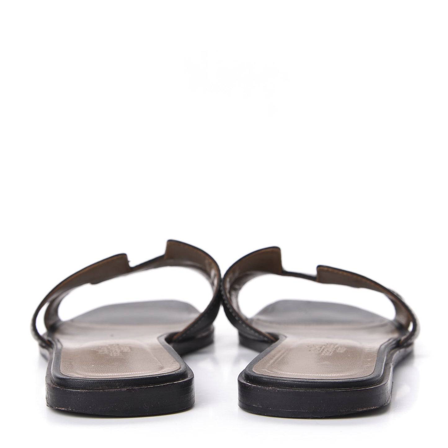 Box Calfskin Oran Sandals 38 Black