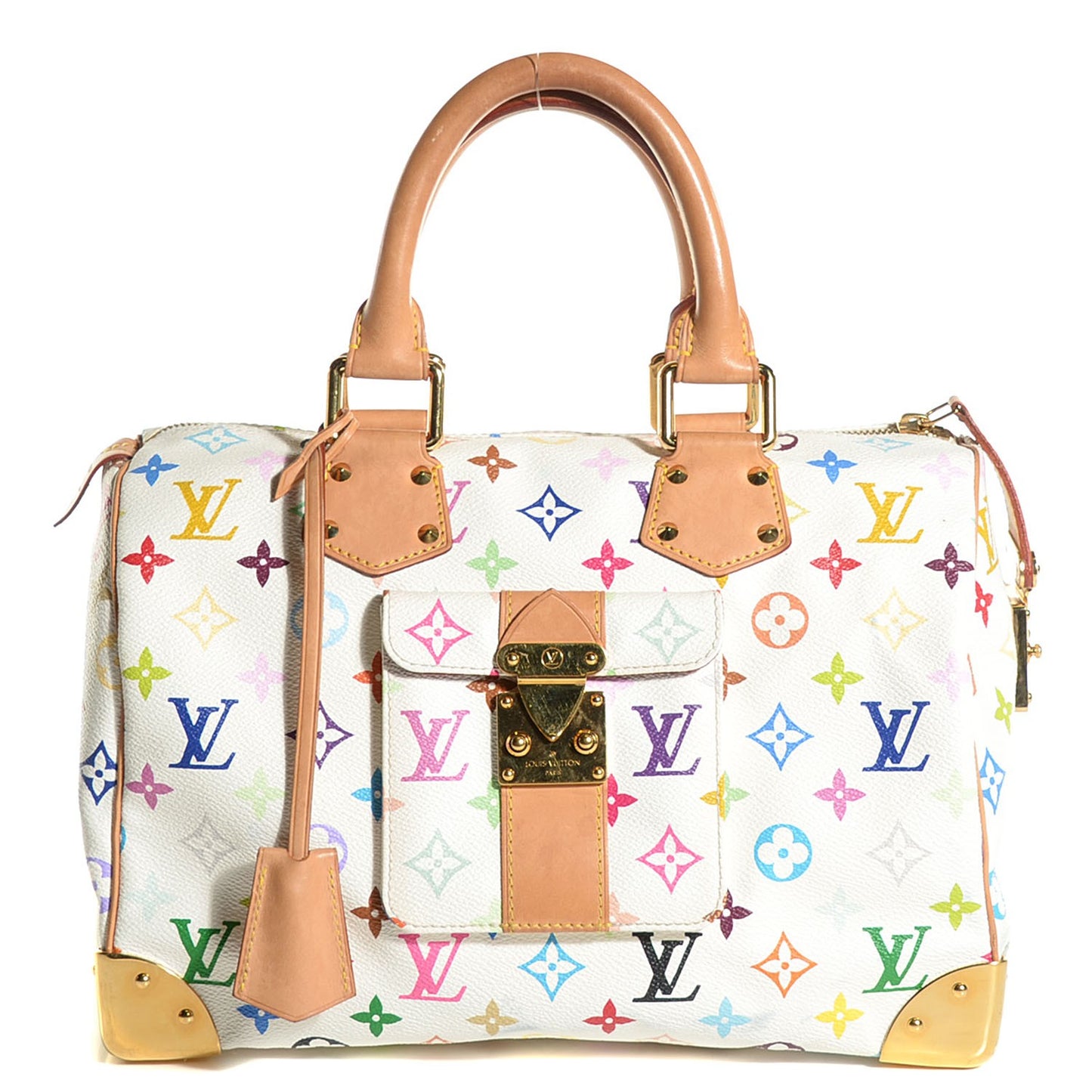 Monogram Multicolor Speedy 30 White