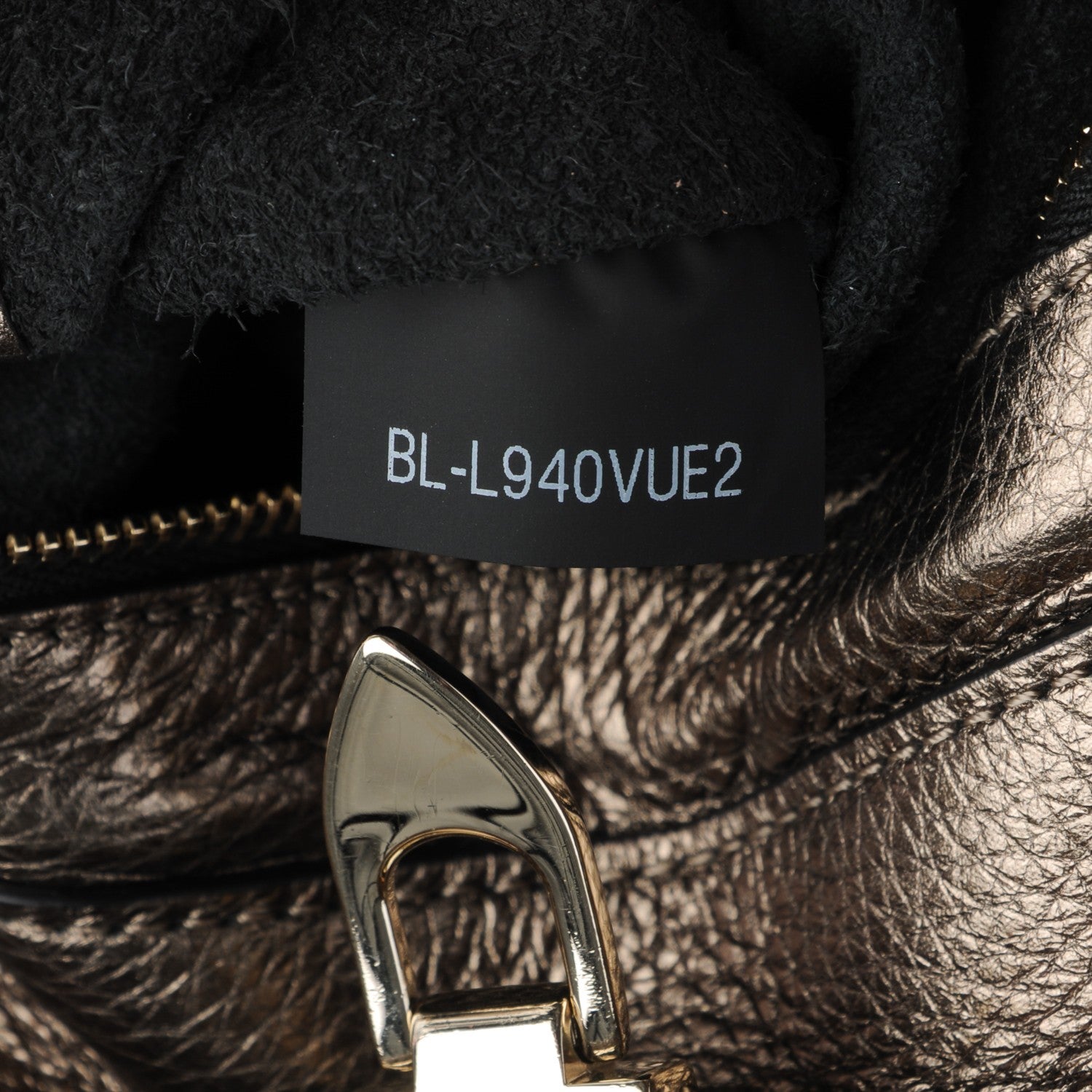 Valentino Garavani Metallic Pebbled Calfskin Small Rockstud Flip-Lock Messenger Bag Sasso 7 of 7