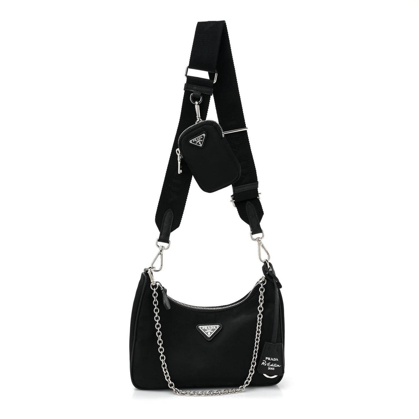 Nylon Re-Edition 2005 Shoulder Bag Black