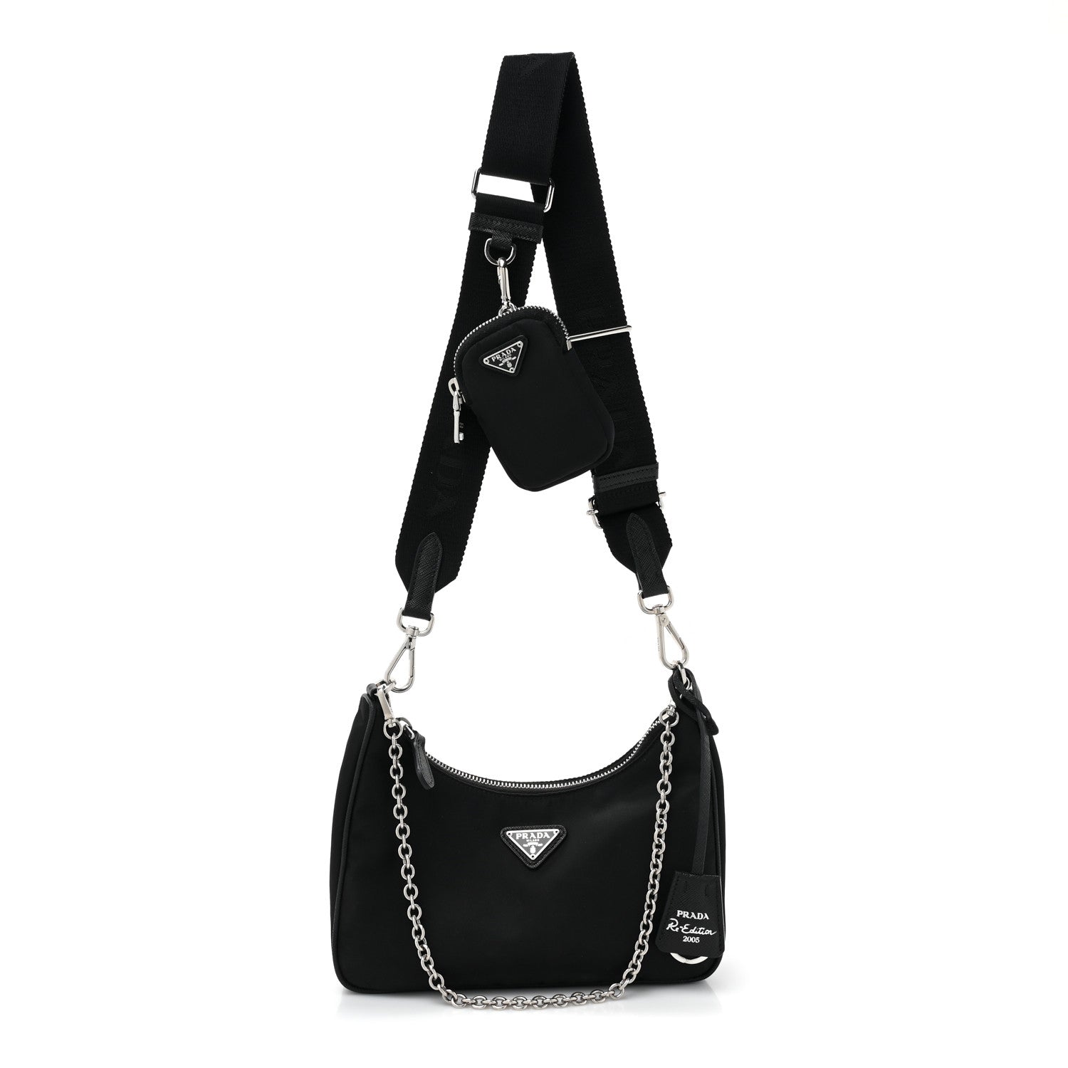Prada Nylon Re-Edition 2005 Shoulder Bag Black 1 of 10