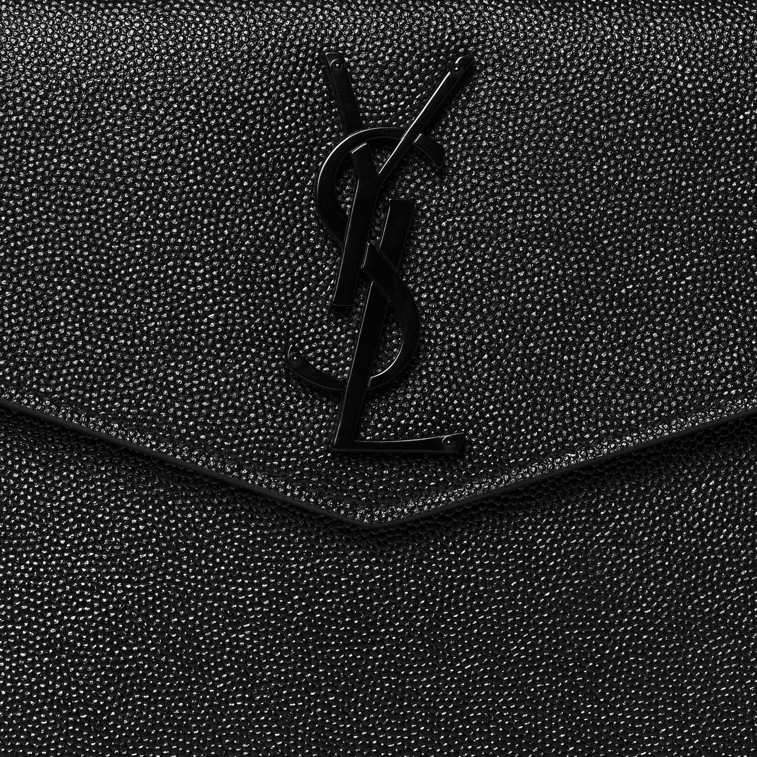 Saint Laurent Grain De Poudre Uptown Pouch Black 7 of 12
