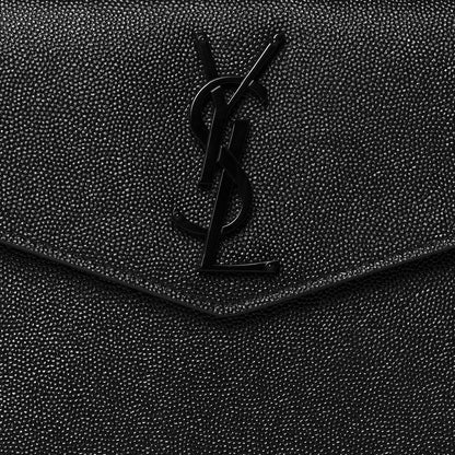 Saint Laurent Grain De Poudre Uptown Pouch Black 7 of 12