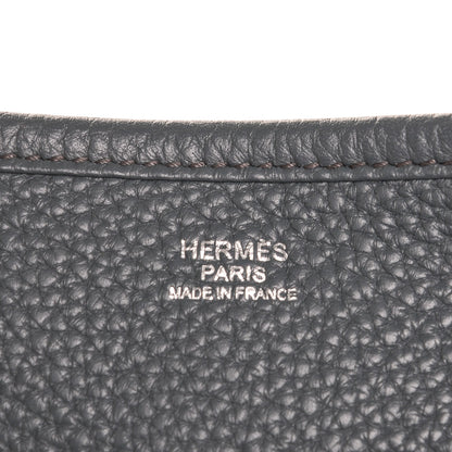 Hermes Taurillon Clemence Evelyne III GM Bleu Orage 6 of 7