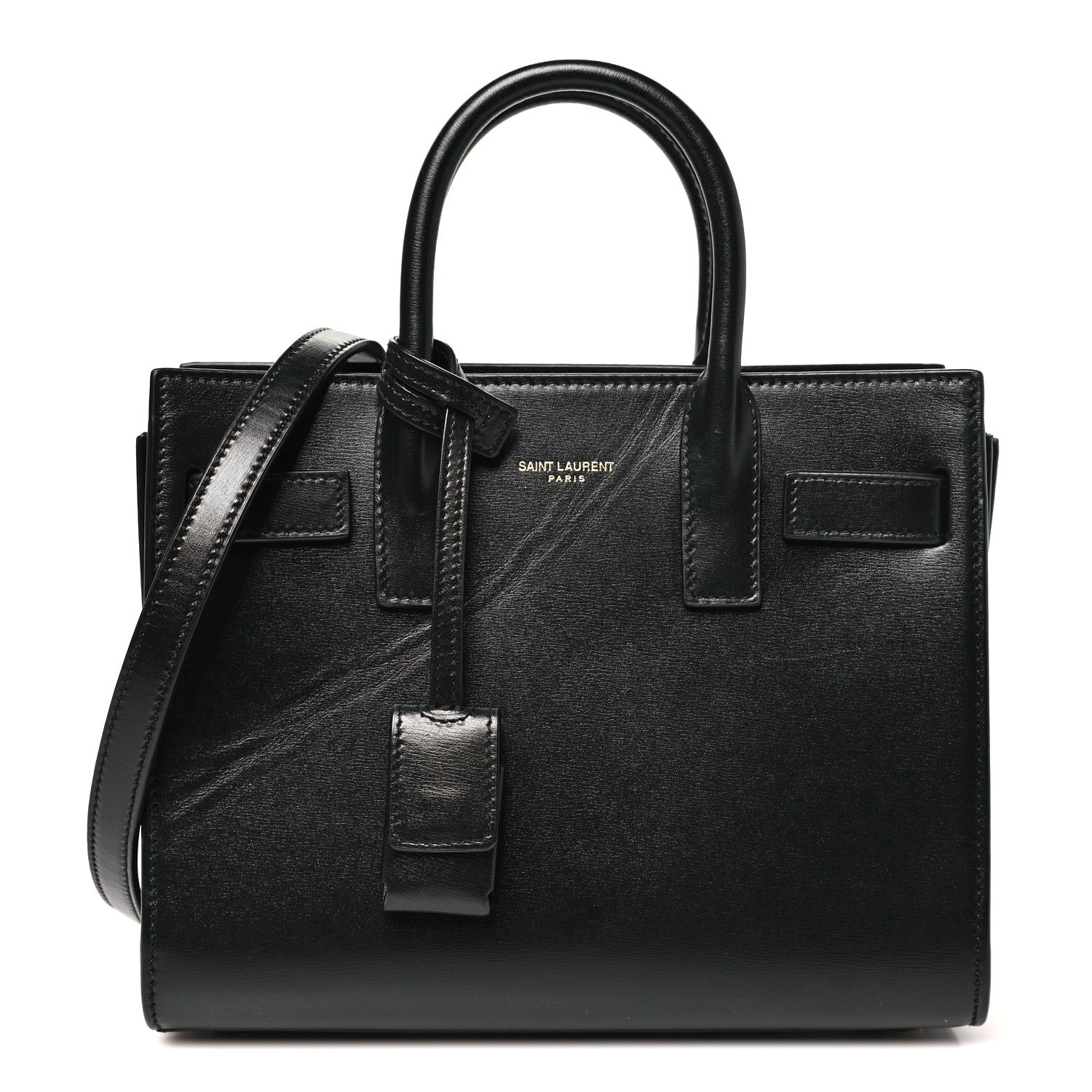 Saint Laurent Calfskin Nano Sac De Jour Black 1 of 10