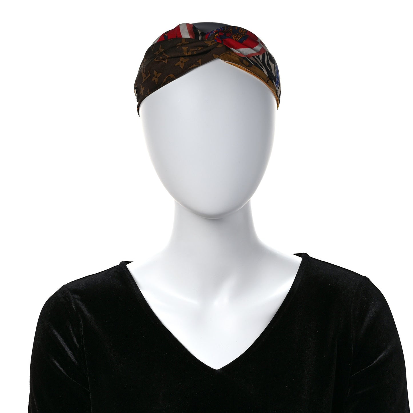 Silk Monogram Be Mindful Turban Headband