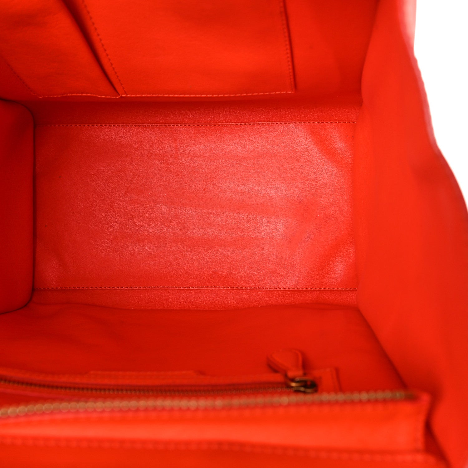 Celine Smooth Calfskin Mini Luggage Orange 5 of 14