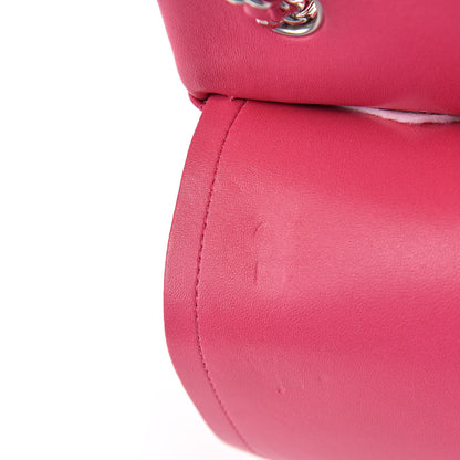 Chanel Lambskin Quilted Jumbo Double Flap Dark Pink 14 of 15