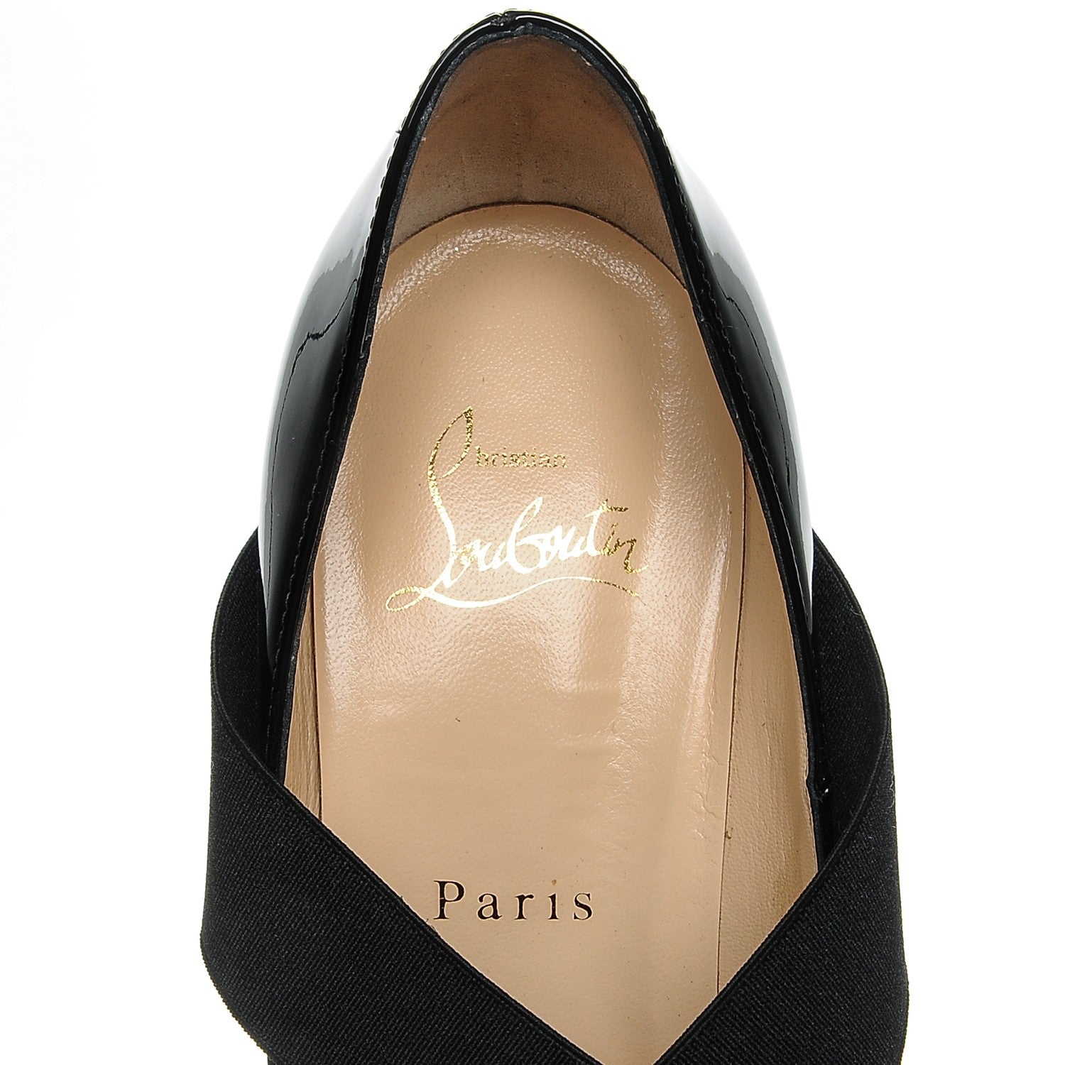Christian Louboutin Patent Sharpstagram 100 Pumps 37.5 Black 6 of 7