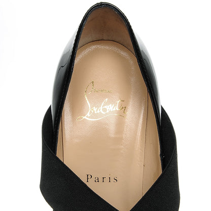 Christian Louboutin Patent Sharpstagram 100 Pumps 37.5 Black 6 of 7