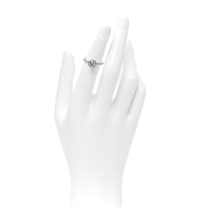 Harry Winston Platinum Diamond .57ct The One Round Brilliant Micropave Engagement Ring 47 4 2 of 7