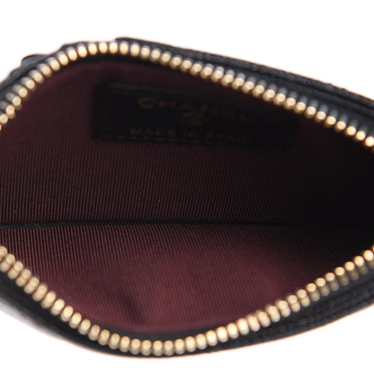 Chanel Caviar Quilted Flap Zip Card Holder Black 6 of 7