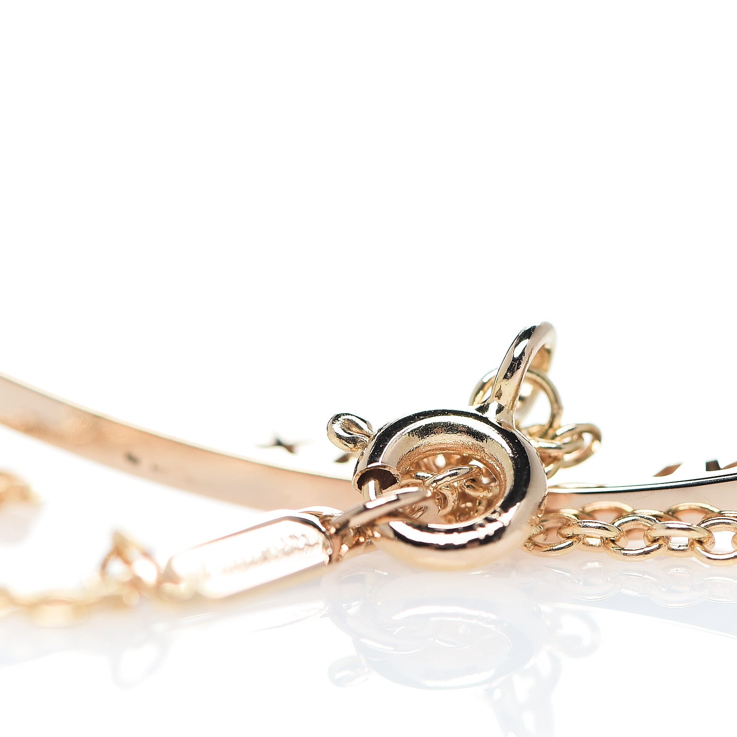 Tiffany 18K Rose Gold Diamond Atlas Bar Pierced Bracelet 3 of 5