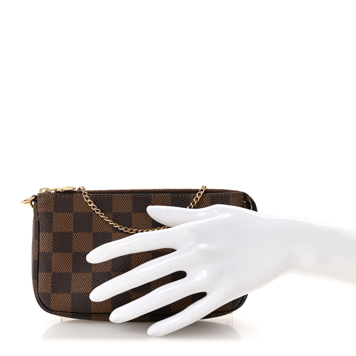 Louis Vuitton Damier Ebene Mini Pochette Accessories 2 of 9