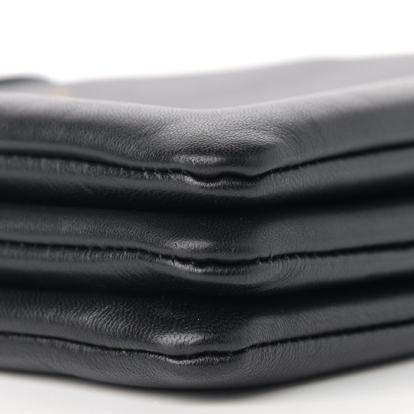 Lambskin Large Trio Crossbody Bag Black