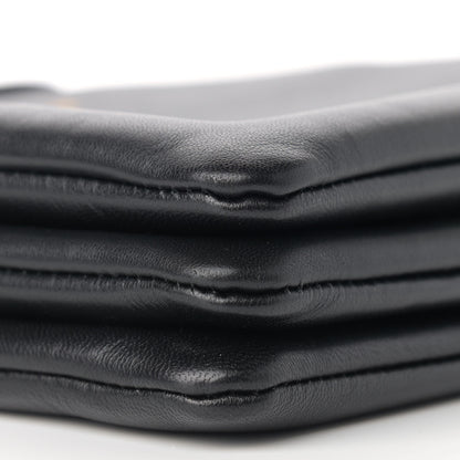 Celine Lambskin Large Trio Crossbody Bag Black 11 of 14