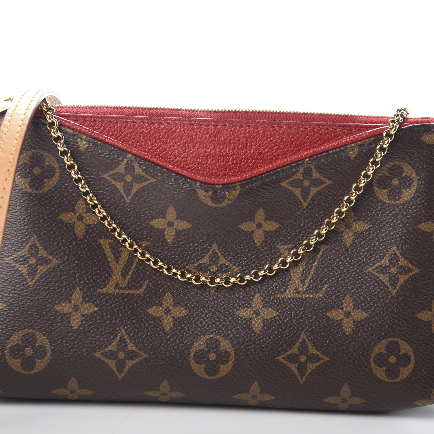 Louis Vuitton Monogram Pallas Clutch Cherry 7 of 9
