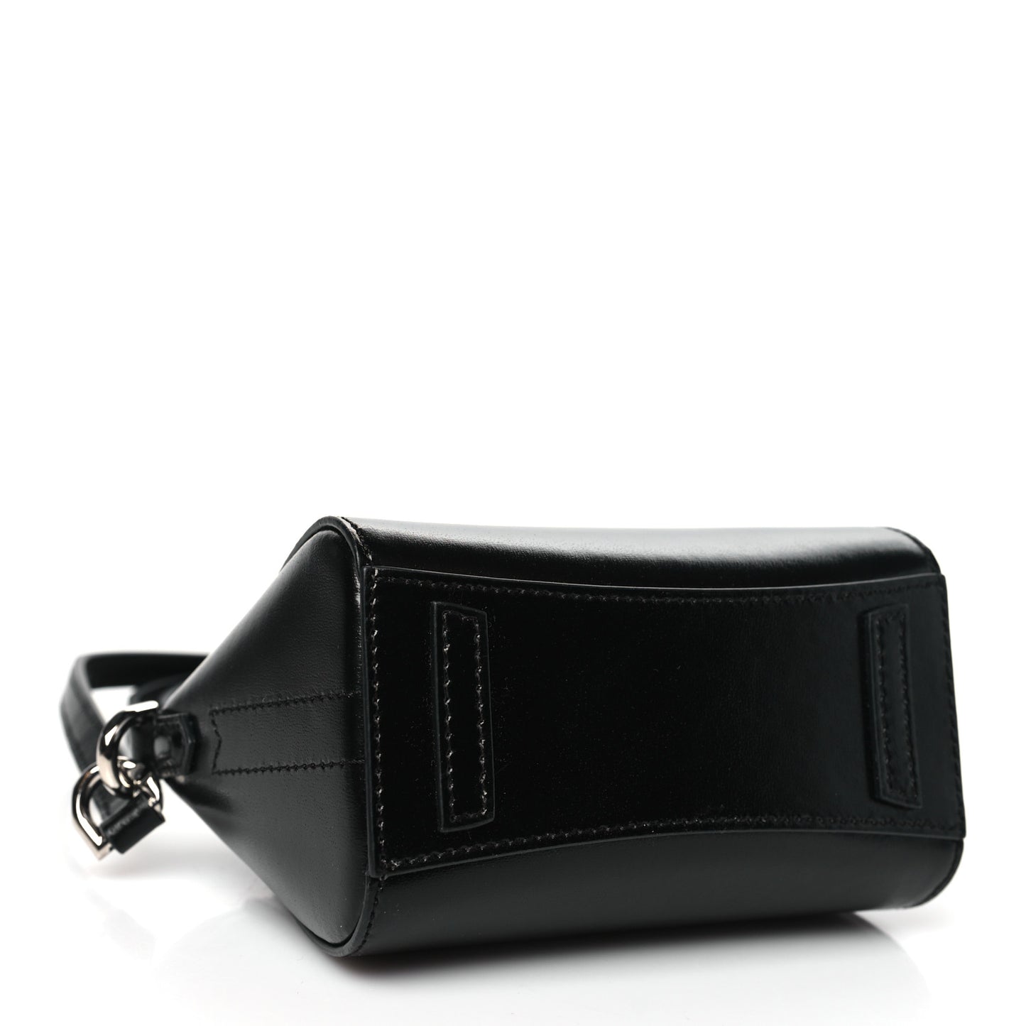 Shiny Lord Calfskin Micro Antigona Black