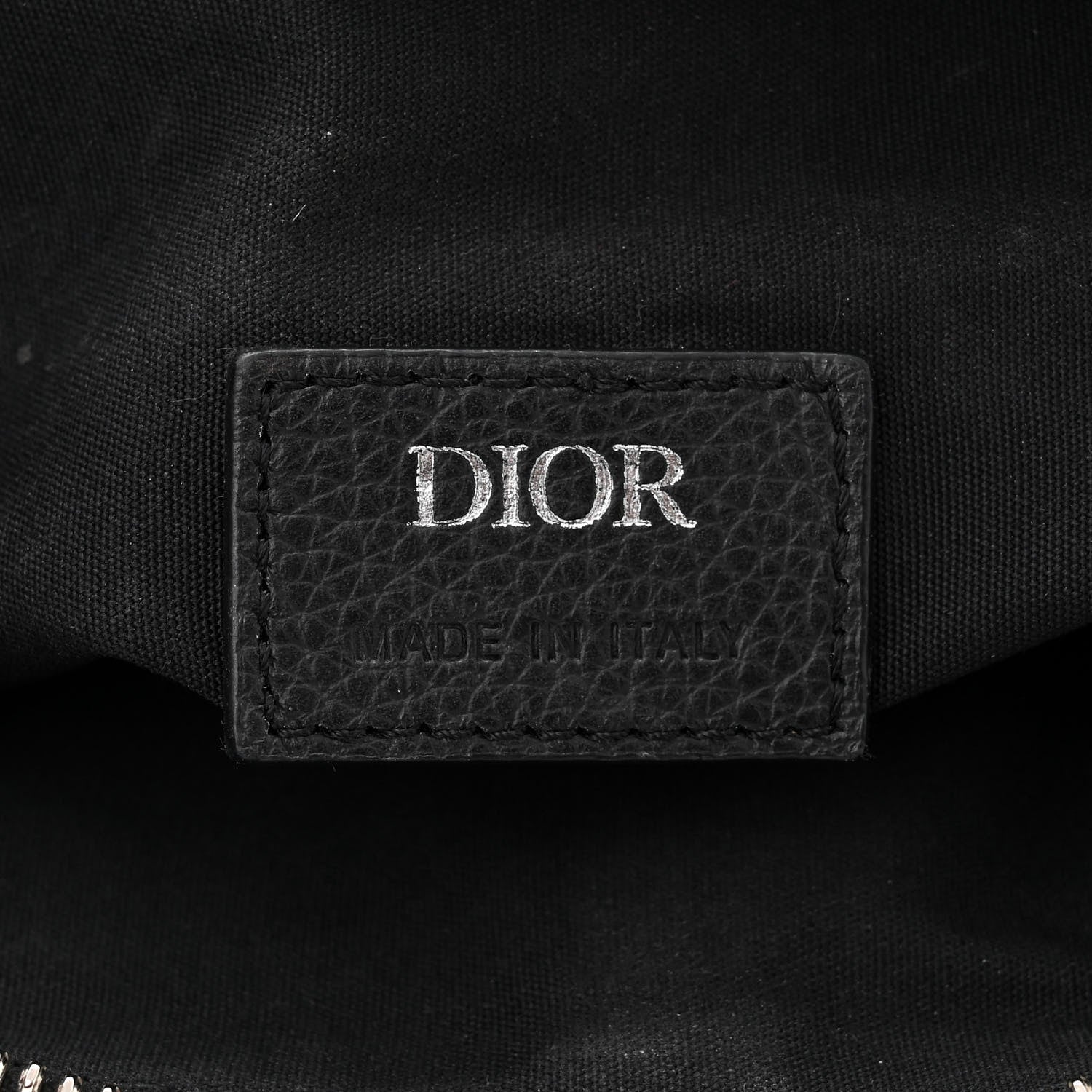 Christian Dior Oblique Mens Saddle Bag Black 6 of 12
