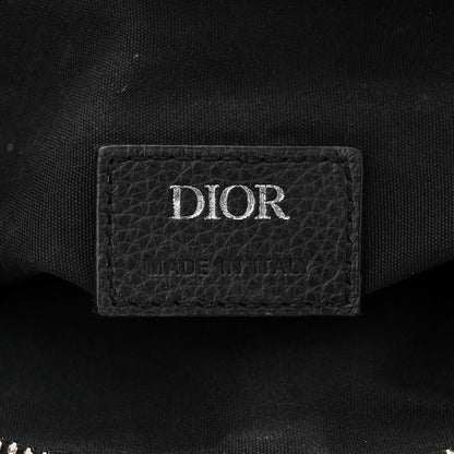 Christian Dior Oblique Mens Saddle Bag Black 6 of 12