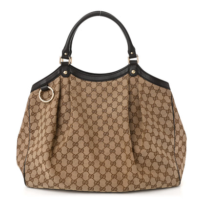 Gucci Monogram Large Sukey Tote Dark Brown 1 of 12
