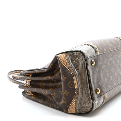 Louis Vuitton Monogram Snakeskin Alligator Monogramissime Exotic Shopper GM Gris 8 of 9