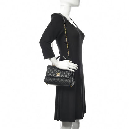 Chanel Caviar Quilted Mini Coco Handle Flap Black 2 of 11