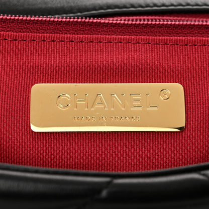 Chanel Goatskin Quilted Medium Chanel 19 Flap Black 6 of 10