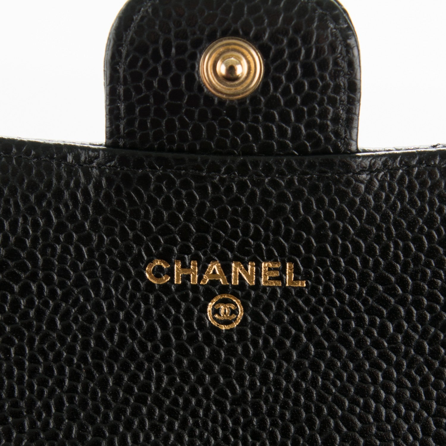 Chanel Caviar Quilted Large Gusset Flap Wallet Black 6 of 8