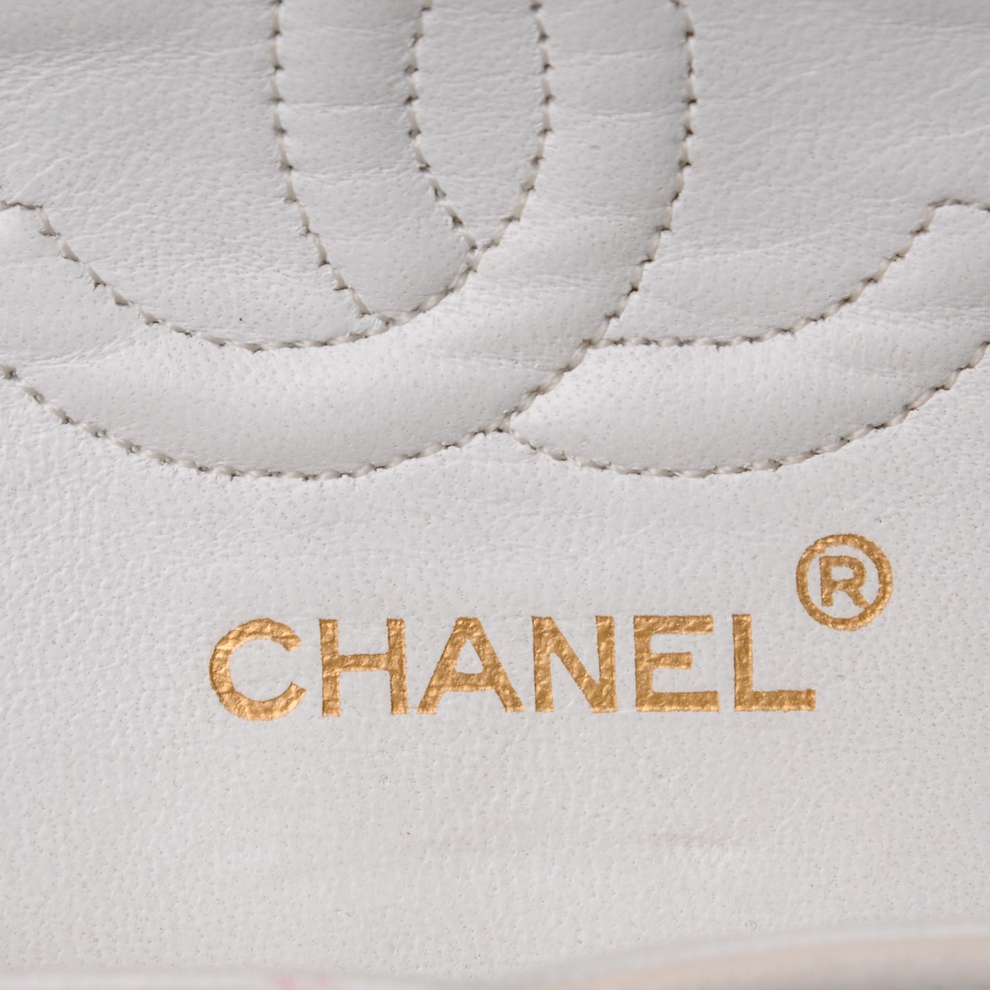 Lambskin Quilted Small Double Flap White