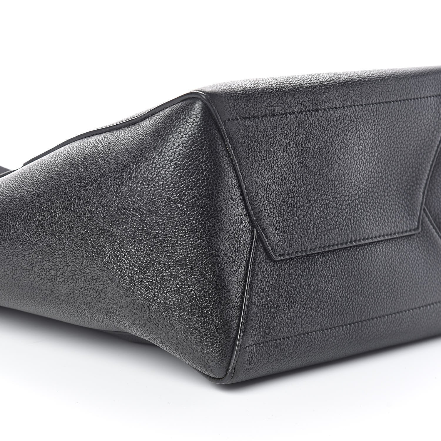 Celine Soft Grained Calfskin Sangle Bucket Bag Black 7 of 12