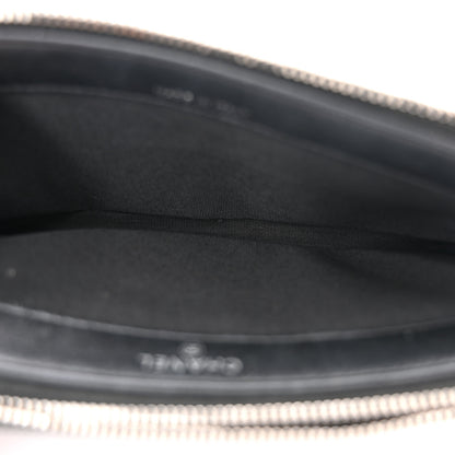 Chanel Iridescent Caviar Quilted Small Clutch With Chain Black 5 of 15