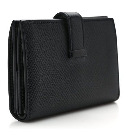 Hermes Epsom Mini Bearn Wallet Black 3 of 7