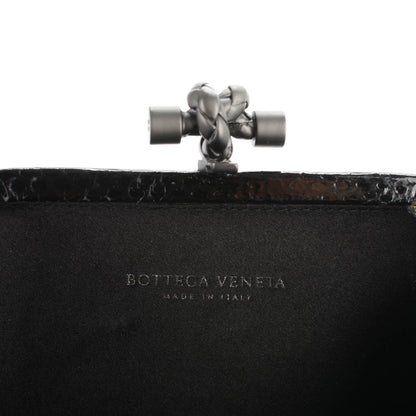 Bottega Veneta Satin Intreccio Impero Ayers Knot Clutch Black 6 of 6