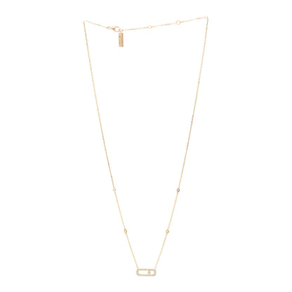 Messika 18K Yellow Gold Diamond Move Uno Pave Necklace 3 of 5