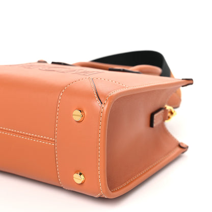 MCM Calfskin Mini Munchen Tote Cognac 8 of 9