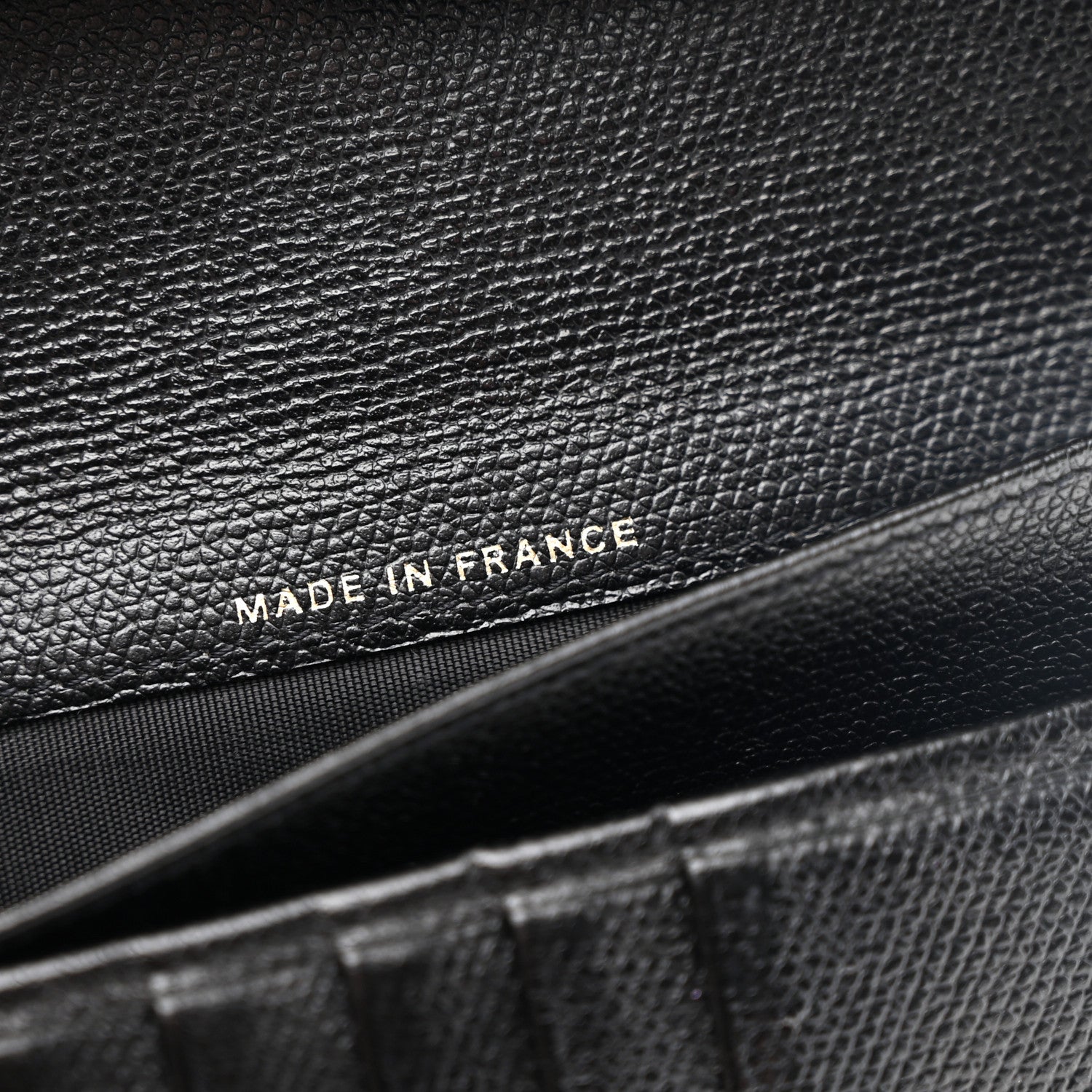 Chanel Grained Calfskin CC Button Yen Wallet Black 7 of 8