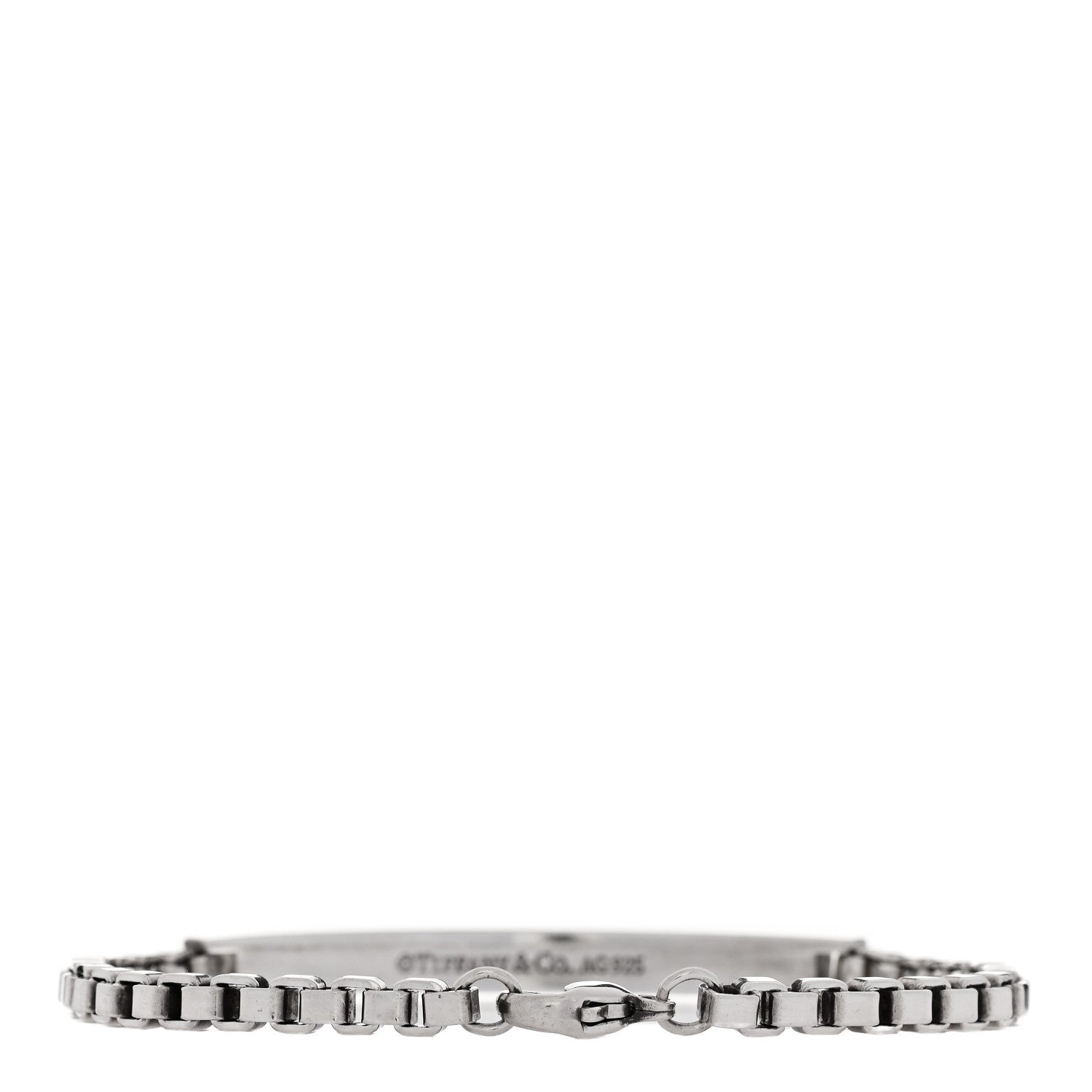 Tiffany Sterling Silver Venetian Link ID Bracelet 2 of 3