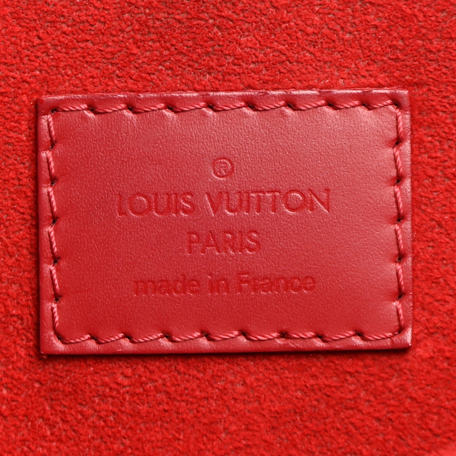 Louis Vuitton Damier Ebene Caissa Hobo Cherry 5 of 9