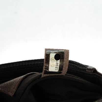 Chanel Caviar Half Moon Wallet On Chain WOC Dark Brown 8 of 8