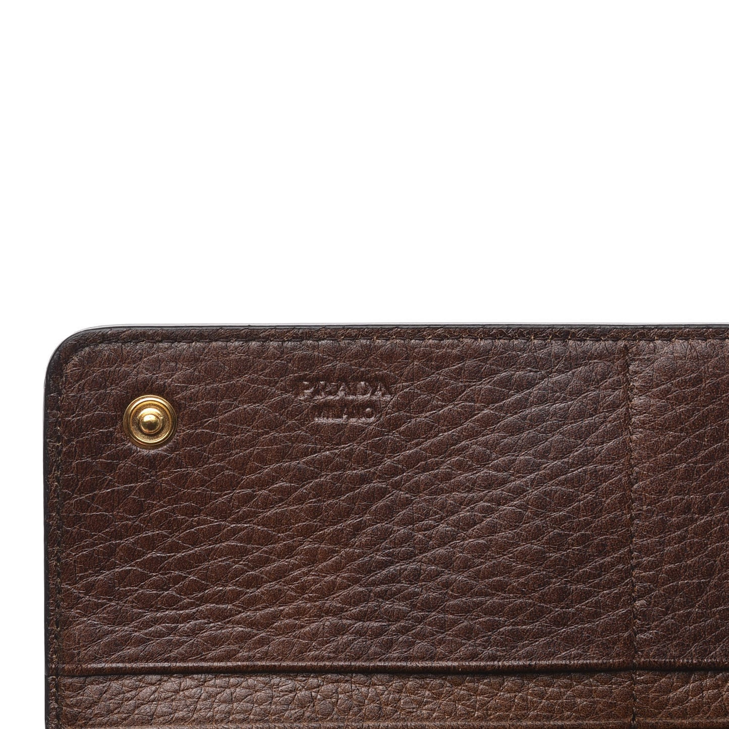 Cervo Antic Metal Continental Wallet Nocciolo