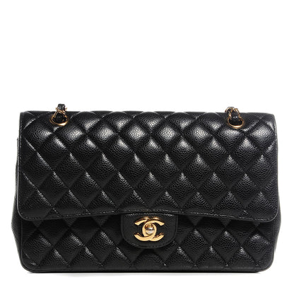 Chanel Caviar Quilted Medium Double Flap Black 1 of 8