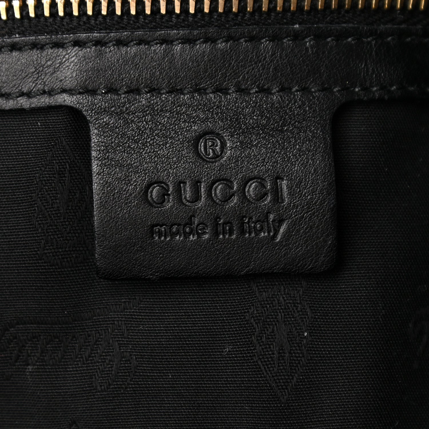 Gucci Calfskin Suede Large New Jackie Web Shoulder Bag Black 6 of 9