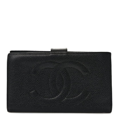 Chanel Caviar Timeless CC French Wallet Black 1 of 11