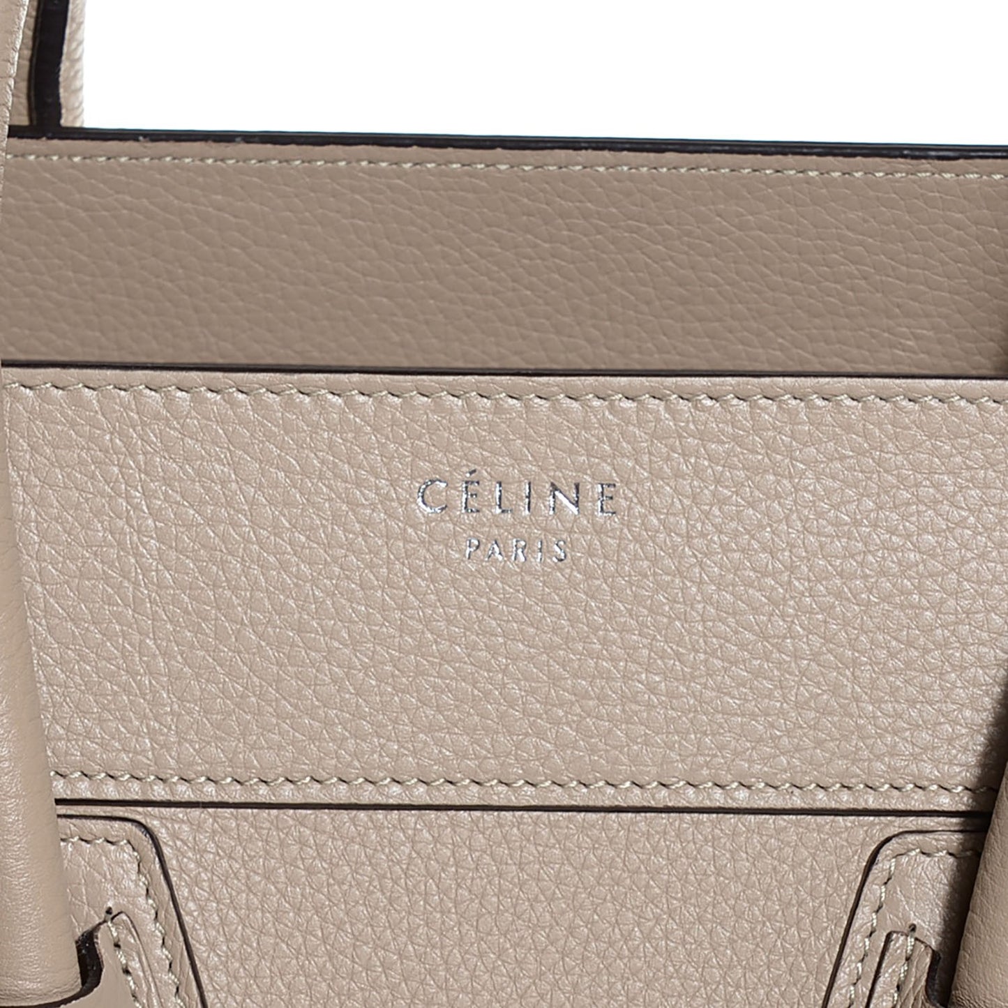 Drummed Calfskin Mini Luggage Dune