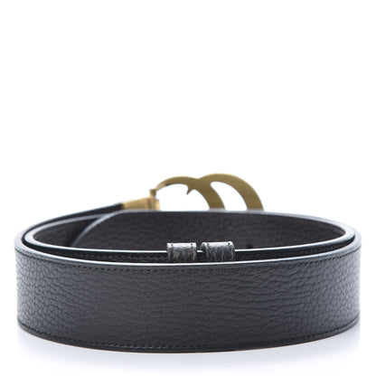 Gucci Calfskin Double G Reversible 37mm Belt 90 36 Black Cocoa 2 of 6