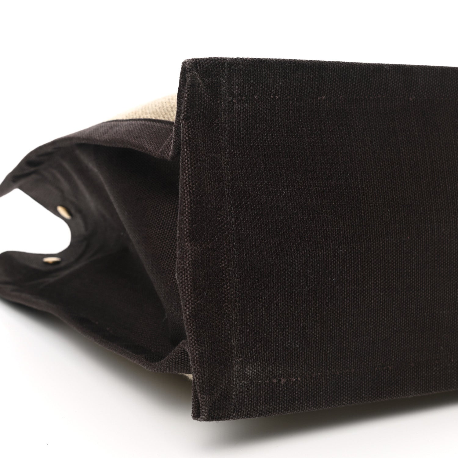 Saint Laurent Linen Calfskin Rive Gauche Tote Natural 9 of 10