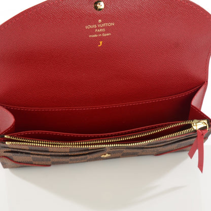 Louis Vuitton Damier Ebene Caissa Wallet Cherry 5 of 7