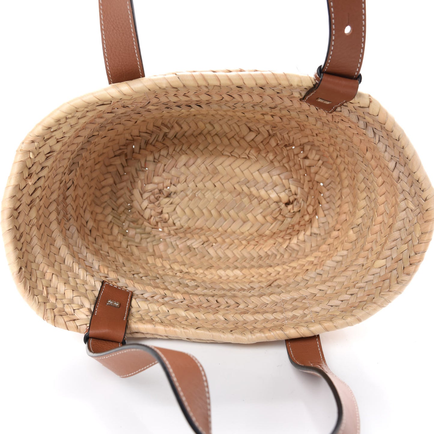 Raffia Basket Tote Bag Natural Tan